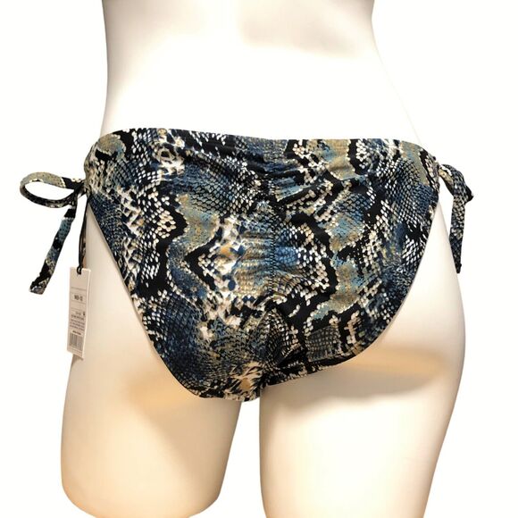 NEW Shade & Shore Snake Skin Print Bikini Set Triangle Top Cheeky Bottom Size M - Picture 8 of 12